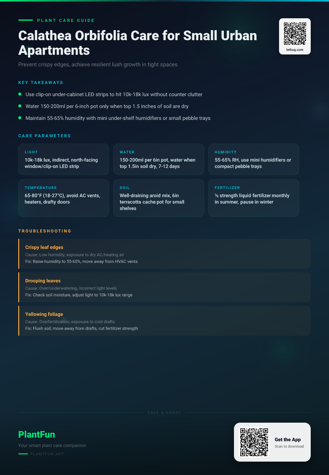 Calathea Orbifolia Care Checklist for Small Urban Apartments: Resilient Growth Tips That Prevent Crispy Edges — Care Guide for indoor houseplants