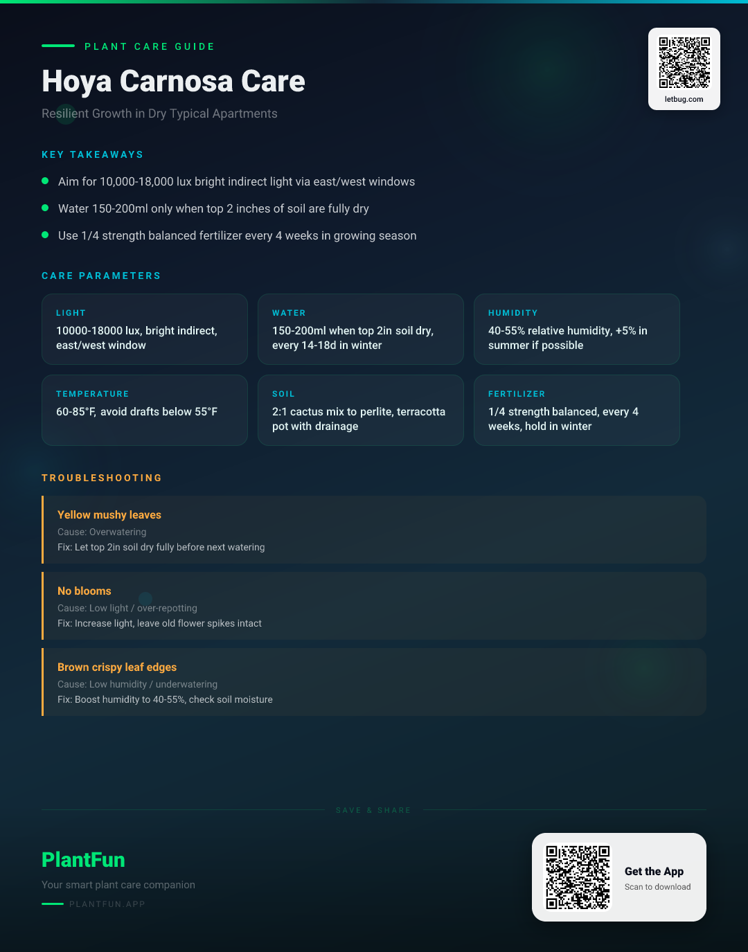 The Complete Hoya Carnosa Care Checklist for Resilient Growth in Typical Urban Apartments — Care Guide for indoor houseplants