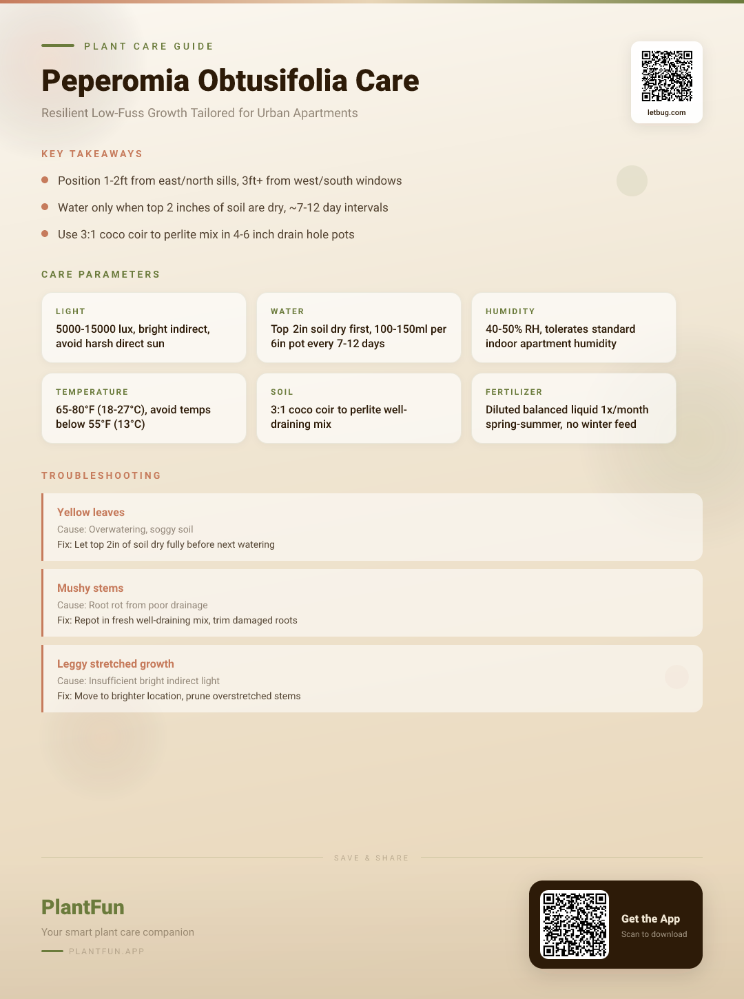 The Complete Peperomia Obtusifolia Care Guide for Urban Apartments: Resilient Growth Made Easy — Care Guide for indoor houseplants