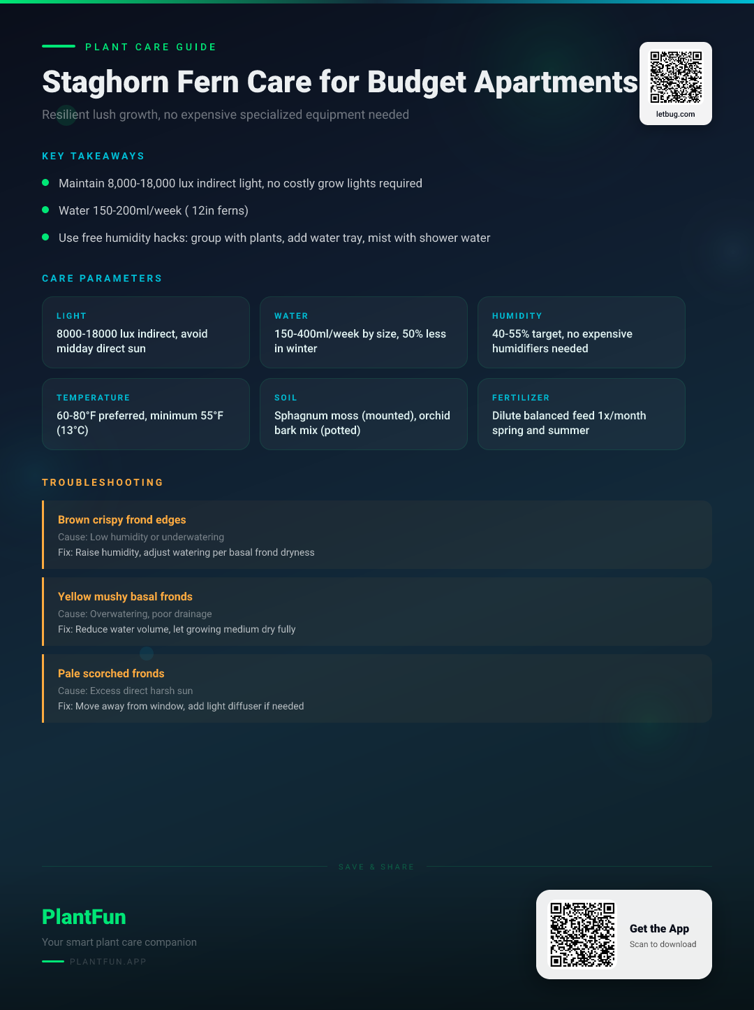 The Complete Staghorn Fern Care Checklist for Resilient Growth in Budget Apartments — Care Guide for indoor houseplants