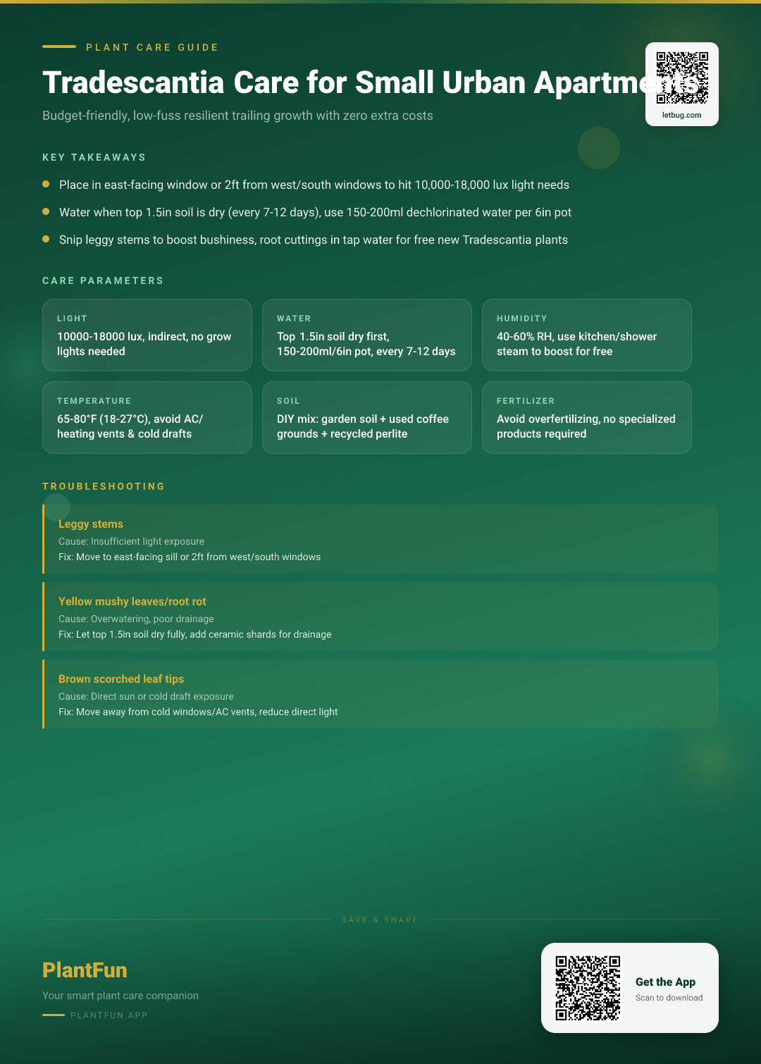 The Complete Tradescantia Care Checklist for Budget-Friendly Resilient Growth in Small Urban Apartments — Care Guide for indoor houseplants