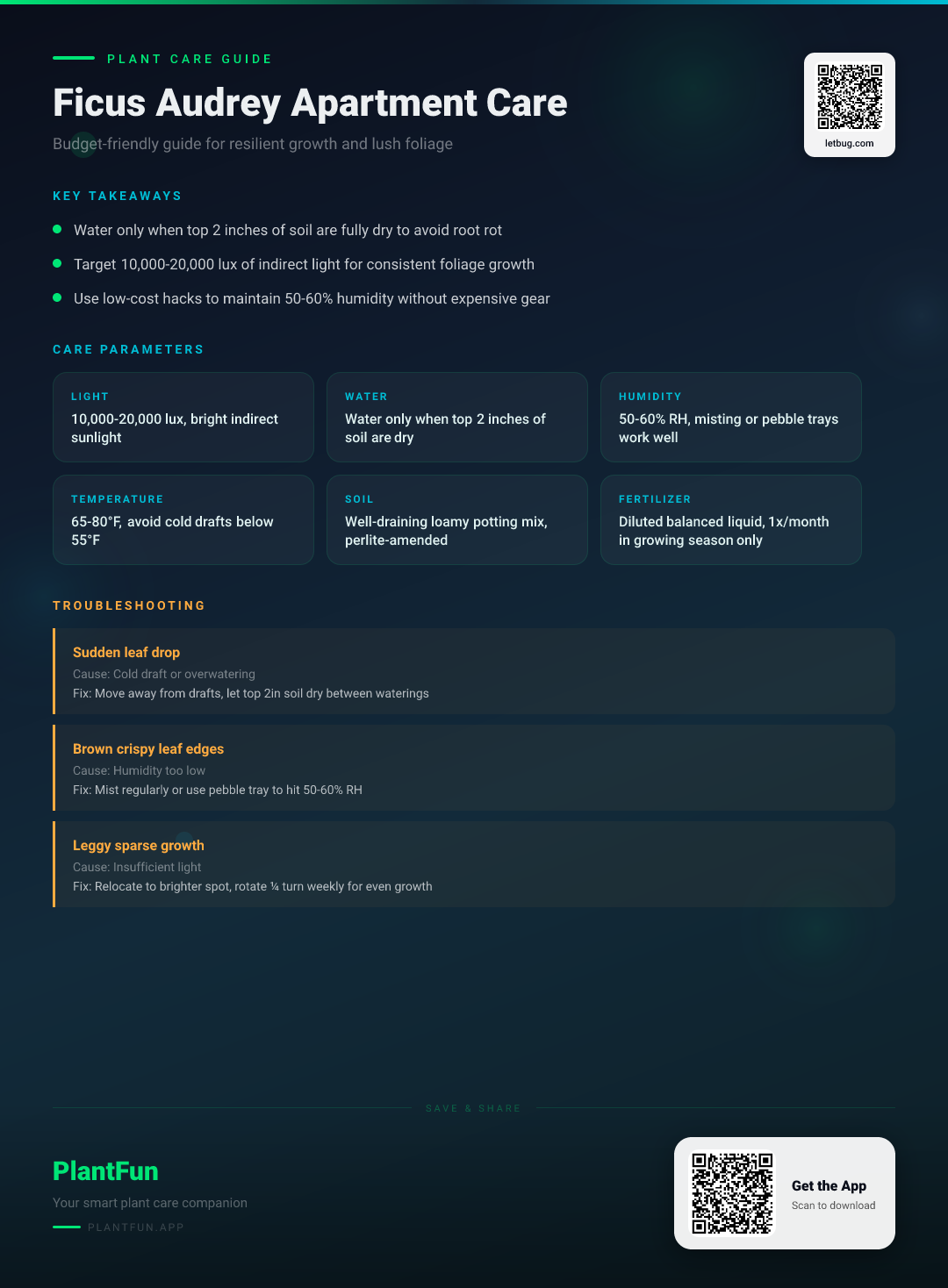Ficus Audrey in an Apartment: The Budget-Friendly Guide to Resilient Growth and Lush Foliage — Care Guide for indoor houseplants