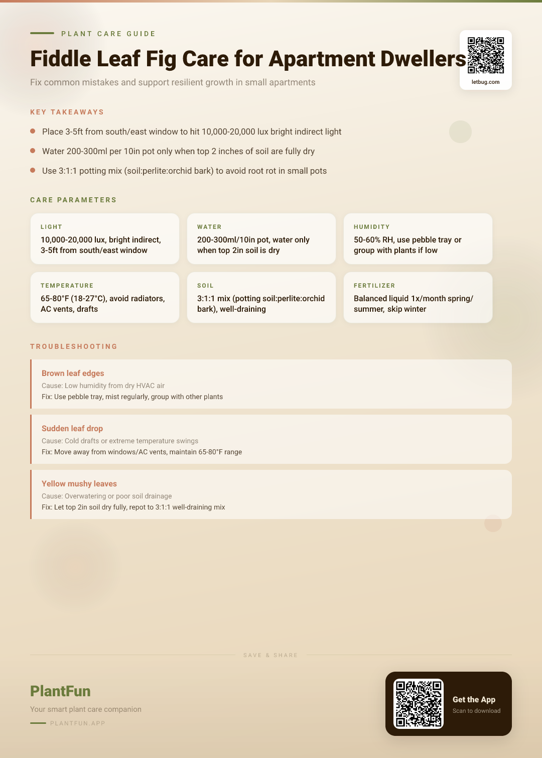 Fiddle Leaf Fig Care Checklist for Apartment Dwellers: Fix Common Mistakes & Boost Resilient Growth — Care Guide for indoor houseplants