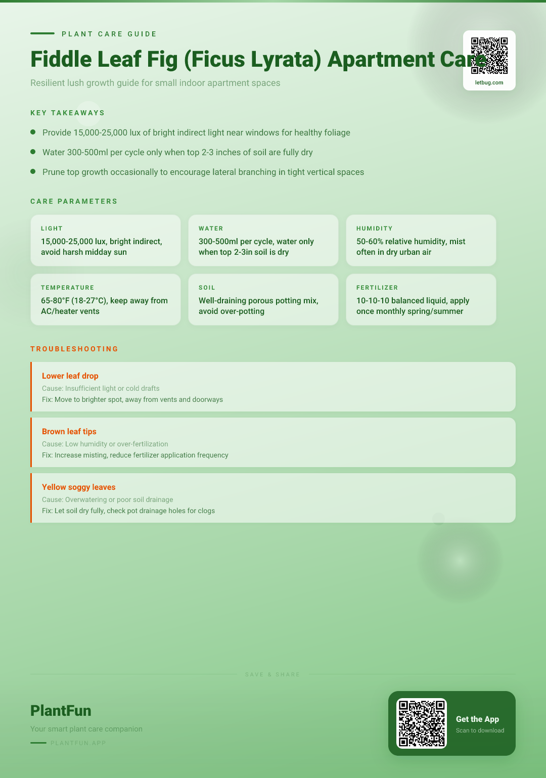 Fiddle Leaf Fig Care for Typical Apartments: A Resilient Growth Guide for Indoor Success — Care Guide for indoor houseplants