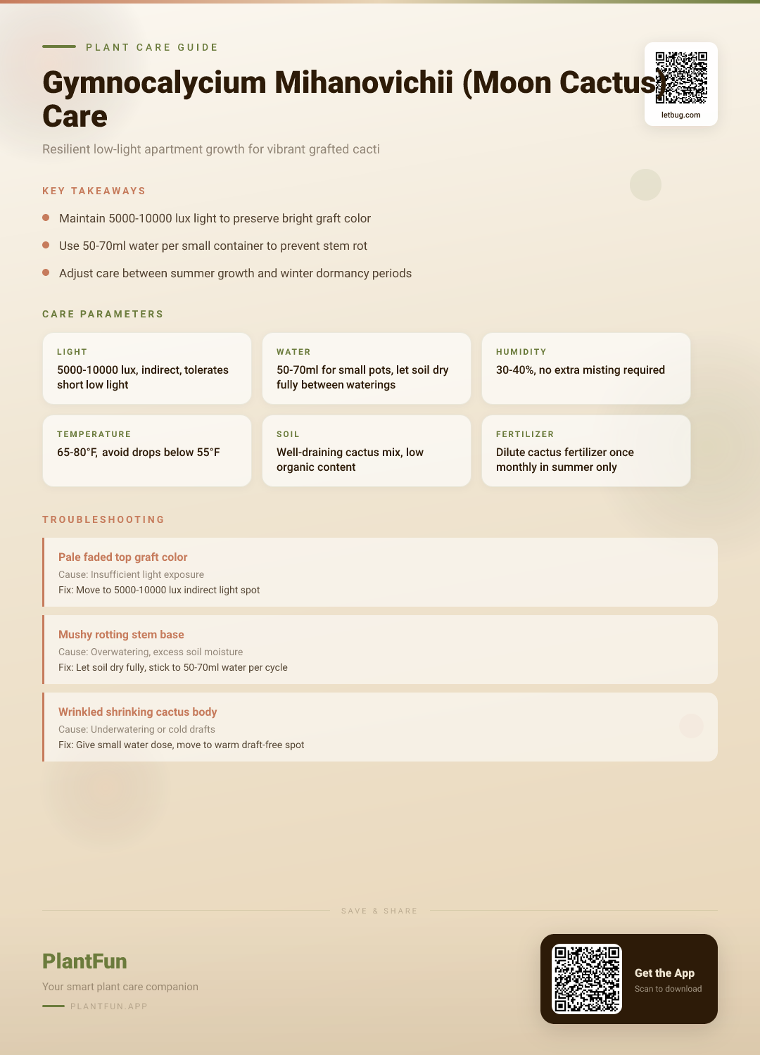 Gymnocalycium mihanovichii in a Low-Light Apartment: The Complete Care Guide for Resilient Growth — Care Guide for indoor houseplants
