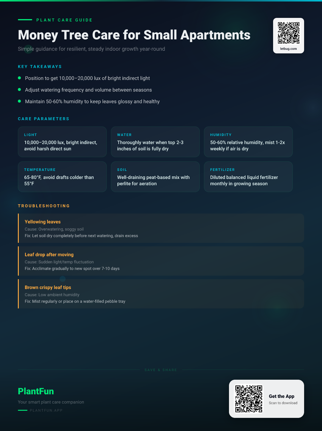 Money Tree Care for Small Apartments: A 5-Step Guide to Resilient Indoor Growth — Care Guide for indoor houseplants