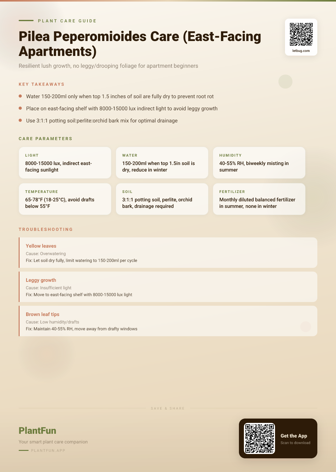 Pilea Peperomioides Care Checklist for East-Facing Apartment Shelves: Resilient Lush Growth — Care Guide for indoor houseplants