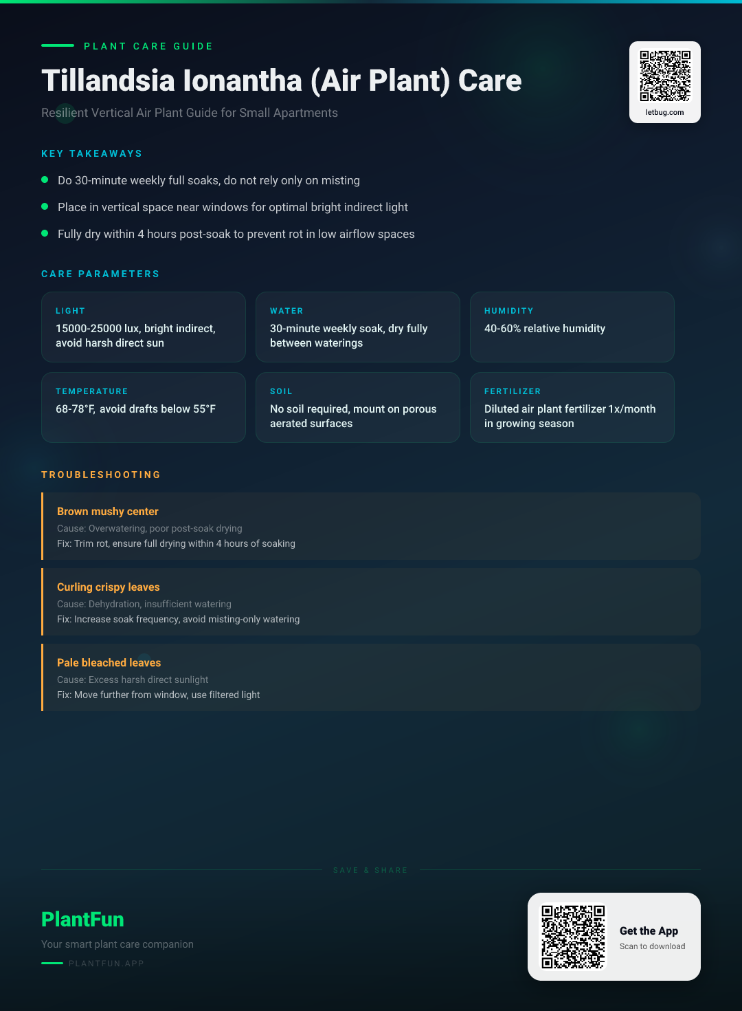 Tillandsia Ionantha in Small Apartments: The Ultimate Vertical Care Guide for Resilient Air Plants — Care Guide for indoor houseplants